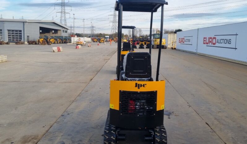 Unused 2024 JPC HT12 Mini Excavators For Auction: Leeds -27th, 28th, 29th, 30th November 24 @ 8:00am full