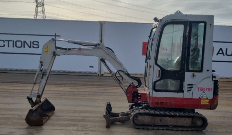 2010 Takeuchi TB016 Mini Excavators For Auction: Leeds -27th, 28th, 29th, 30th November 24 @ 8:00am full