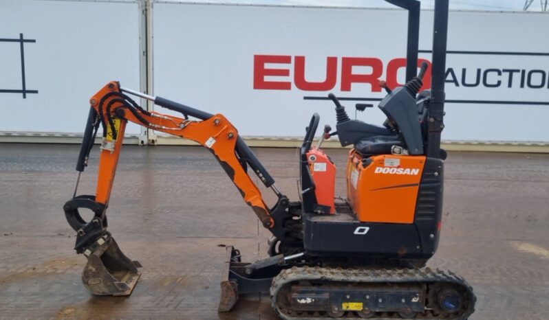 2020 Doosan DX10Z Mini Excavators For Auction: Leeds -27th, 28th, 29th, 30th November 24 @ 8:00am full