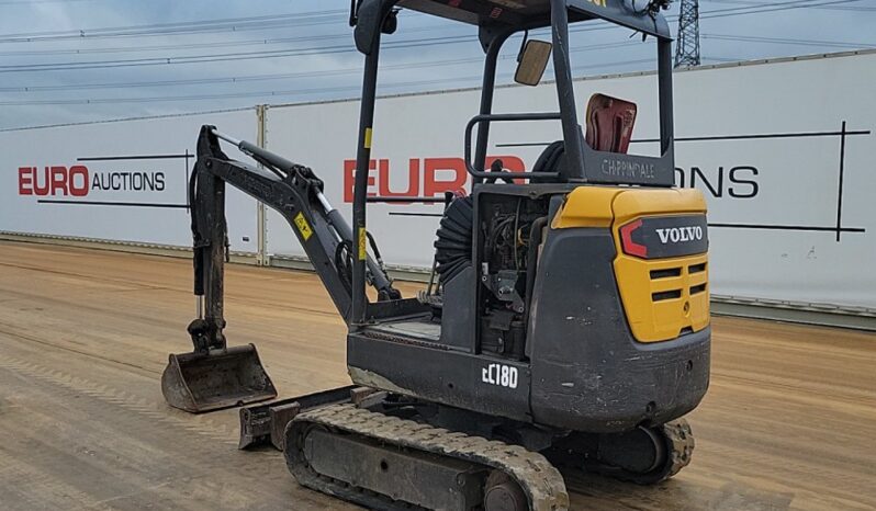 2017 Volvo EC18D Mini Excavators For Auction: Leeds -27th, 28th, 29th, 30th November 24 @ 8:00am full