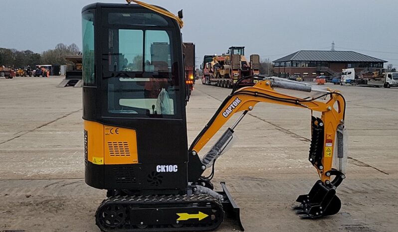 Unused 2024 Captok CK10C Micro Excavators For Auction: Leeds -27th, 28th, 29th, 30th November 24 @ 8:00am full