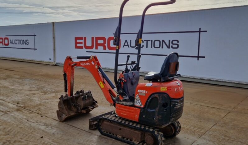 2017 Kubota KX008-3 Mini Excavators For Auction: Leeds -27th, 28th, 29th, 30th November 24 @ 8:00am full