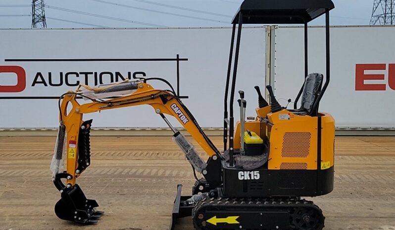 Unused 2024 Captok CK15 Mini Excavators For Auction: Leeds -27th, 28th, 29th, 30th November 24 @ 8:00am full