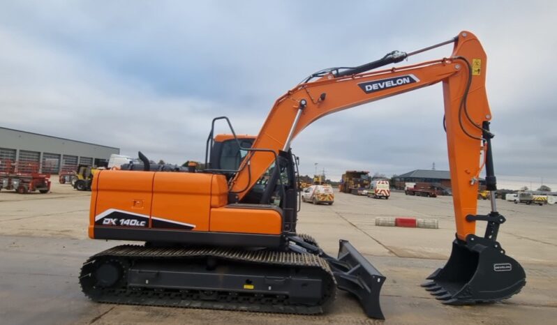 Unused 2024 Develon DX140LC 10 Ton+ Excavators For Auction: Leeds -27th, 28th, 29th, 30th November 24 @ 8:00am full