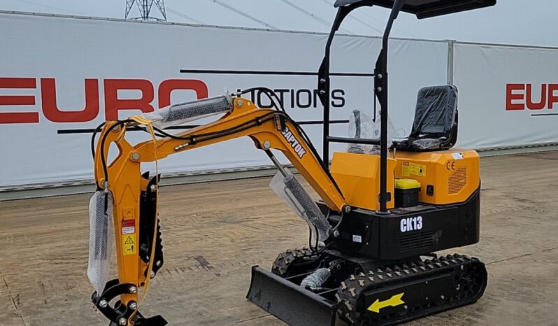 Unused 2024 Captok CK13 Micro Excavators For Auction: Leeds -27th, 28th, 29th, 30th November 24 @ 8:00am