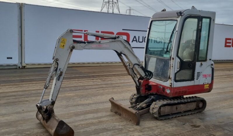 2010 Takeuchi TB016 Mini Excavators For Auction: Leeds -27th, 28th, 29th, 30th November 24 @ 8:00am