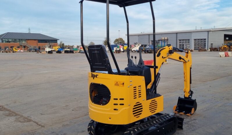 Unused 2024 JPC KV12 Mini Excavators For Auction: Leeds -27th, 28th, 29th, 30th November 24 @ 8:00am full