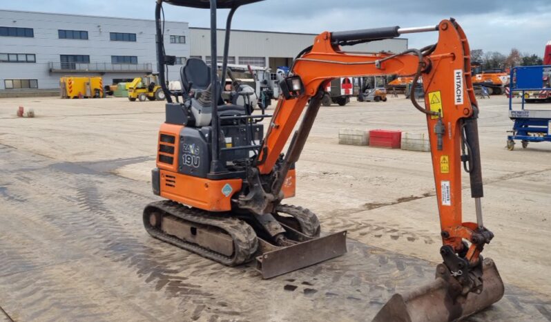 2019 Hitachi ZX19U-5A YR Mini Excavators For Auction: Leeds -27th, 28th, 29th, 30th November 24 @ 8:00am full