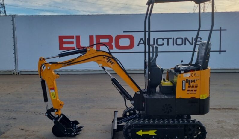 Unused 2024 JPC HT12 Mini Excavators For Auction: Leeds -27th, 28th, 29th, 30th November 24 @ 8:00am full