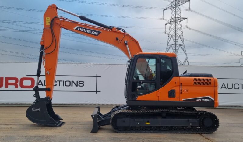 Unused 2024 Develon DX140LC 10 Ton+ Excavators For Auction: Leeds -27th, 28th, 29th, 30th November 24 @ 8:00am full