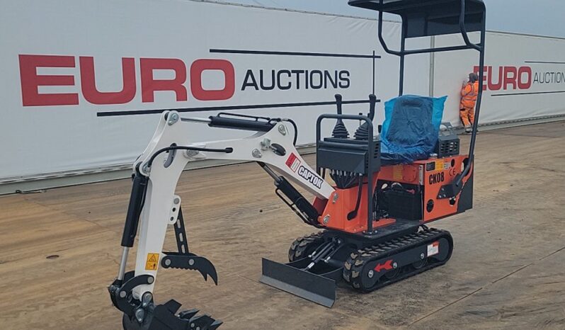 Unused 2024 Captok CK08 Mini Excavators For Auction: Leeds -27th, 28th, 29th, 30th November 24 @ 8:00am