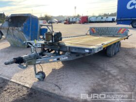 Indespension 3500Kg Tri Axle Tilting Car Transporter Trailer, Winch Plant Trailers For Auction: Dromore – 6th & 7th December 2024 @ 9:00am For Auction on 2024-12-6