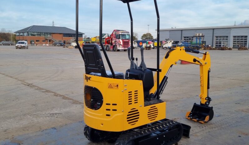 Unused 2024 JPC KV12 Mini Excavators For Auction: Leeds -27th, 28th, 29th, 30th November 24 @ 8:00am full