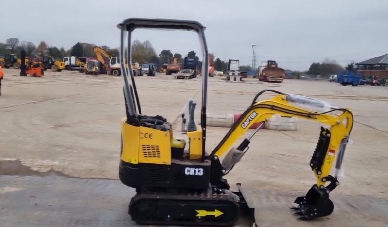 Unused 2024 Captok CK13 Micro Excavators For Auction: Leeds -27th, 28th, 29th, 30th November 24 @ 8:00am full