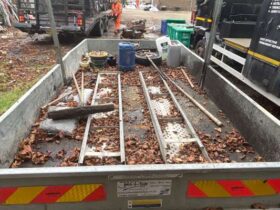 Tri Axle Ifor Williams 3.5 Ton Plant Trailer with Ramps & Winch For Auction on 2024-11-26 For Auction on 2024-11-26 full