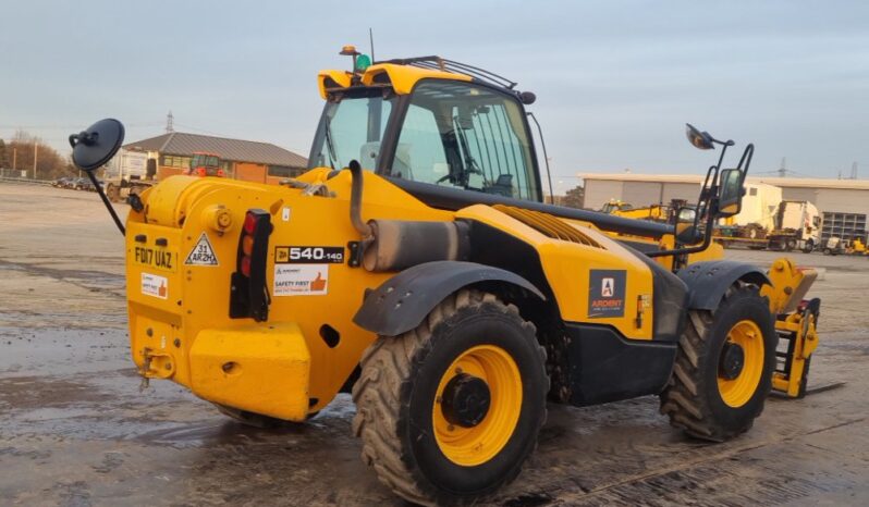 2017 JCB 540-140 Hi Viz Telehandlers For Auction: Leeds -27th, 28th, 29th, 30th November 24 @ 8:00am full