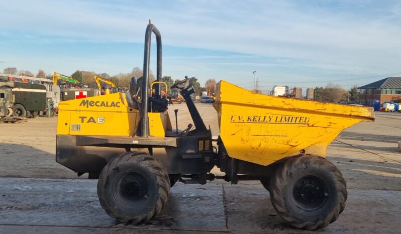 2018 Mecalac TA6 Site Dumpers For Auction: Leeds -27th, 28th, 29th, 30th November 24 @ 8:00am full