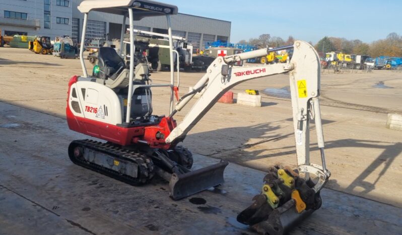 2020 Takeuchi TB216 Mini Excavators For Auction: Leeds -27th, 28th, 29th, 30th November 24 @ 8:00am full