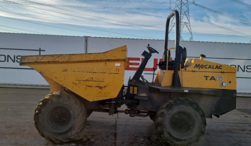 2018 Mecalac TA6 Site Dumpers For Auction: Leeds -27th, 28th, 29th, 30th November 24 @ 8:00am full