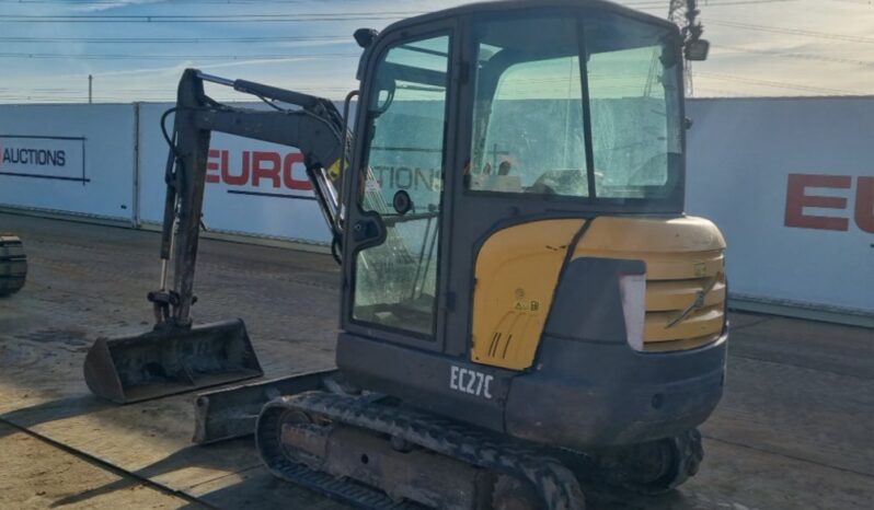 2015 Volvo EC27C Mini Excavators For Auction: Leeds -27th, 28th, 29th, 30th November 24 @ 8:00am full