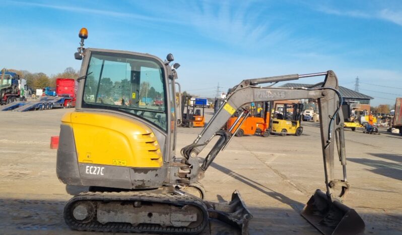 2015 Volvo EC27C Mini Excavators For Auction: Leeds -27th, 28th, 29th, 30th November 24 @ 8:00am full