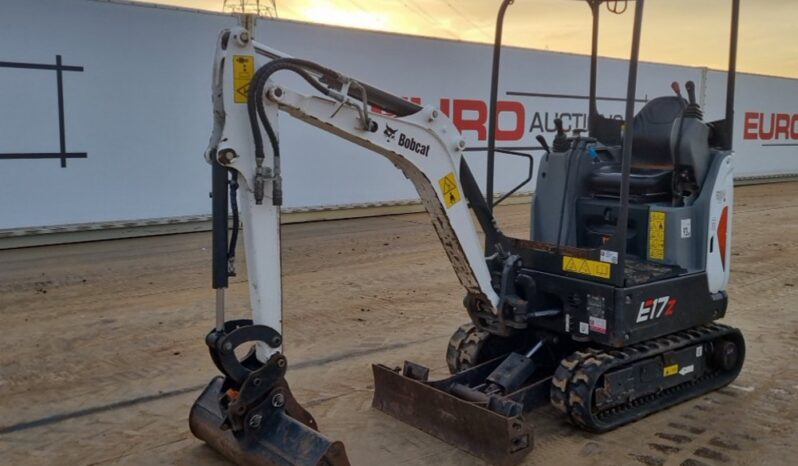 2022 Bobcat E17Z Mini Excavators For Auction: Leeds -27th, 28th, 29th, 30th November 24 @ 8:00am