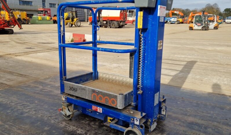 2016 Power Towers Nano Manlifts For Auction: Leeds -27th, 28th, 29th, 30th November 24 @ 8:00am full