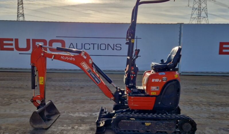 2020 Kubota U10-3 Mini Excavators For Auction: Leeds -27th, 28th, 29th, 30th November 24 @ 8:00am full