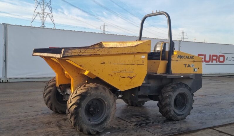 2018 Mecalac TA6 Site Dumpers For Auction: Leeds -27th, 28th, 29th, 30th November 24 @ 8:00am