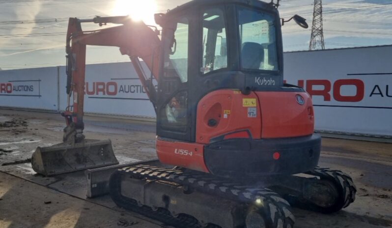 2018 Kubota U55-4 Mini Excavators For Auction: Leeds -27th, 28th, 29th, 30th November 24 @ 8:00am full