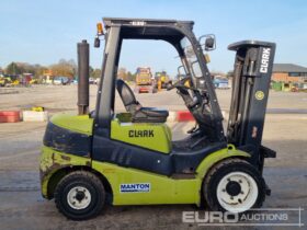 2015 Clark C30D Forklifts For Auction: Leeds -27th, 28th, 29th, 30th November 24 @ 8:00am full