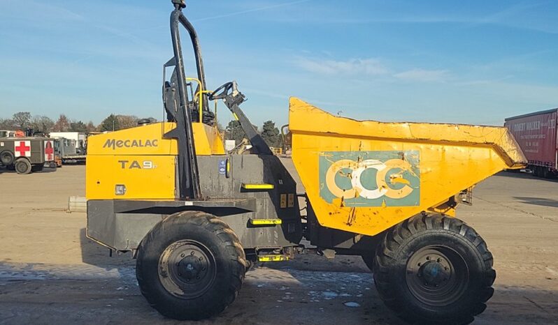 2018 Mecalac TA9 Site Dumpers For Auction: Leeds -27th, 28th, 29th, 30th November 24 @ 8:00am full