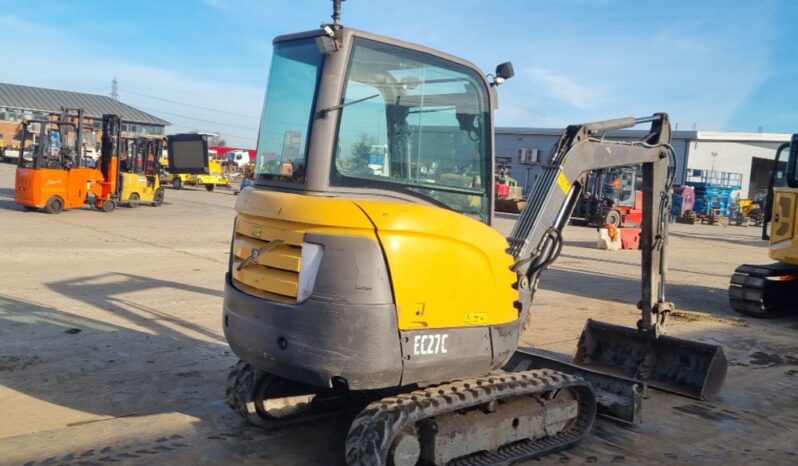 2015 Volvo EC27C Mini Excavators For Auction: Leeds -27th, 28th, 29th, 30th November 24 @ 8:00am full