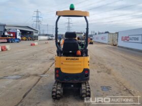 2016 Hyundai R17Z-9A Mini Excavators For Auction: Leeds -27th, 28th, 29th, 30th November 24 @ 8:00am full