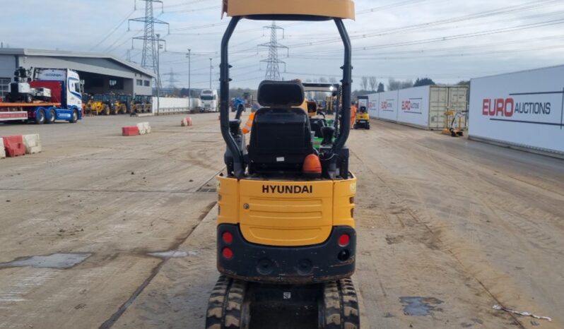 2016 Hyundai R17Z-9A Mini Excavators For Auction: Leeds -27th, 28th, 29th, 30th November 24 @ 8:00am full