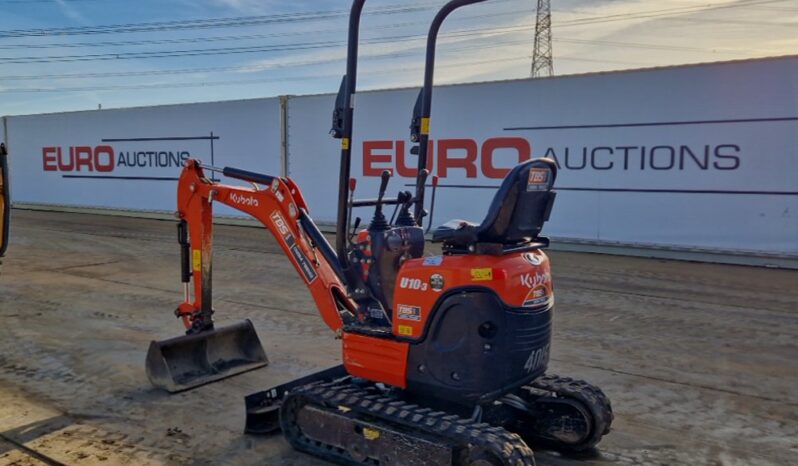 2020 Kubota U10-3 Mini Excavators For Auction: Leeds -27th, 28th, 29th, 30th November 24 @ 8:00am full