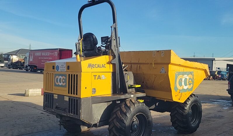 2018 Mecalac TA9 Site Dumpers For Auction: Leeds -27th, 28th, 29th, 30th November 24 @ 8:00am full