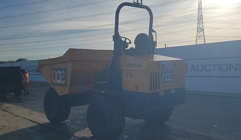 2018 Mecalac TA9 Site Dumpers For Auction: Leeds -27th, 28th, 29th, 30th November 24 @ 8:00am full