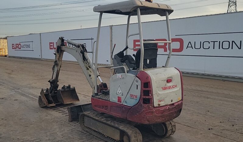 2015 Takeuchi TB216 Mini Excavators For Auction: Leeds -27th, 28th, 29th, 30th November 24 @ 8:00am full