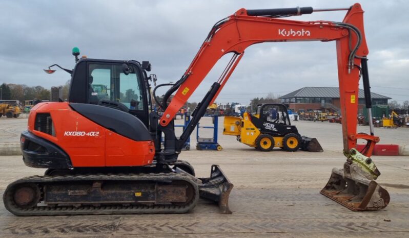 2020 Kubota KX080-4A2 6 Ton+ Excavators For Auction: Leeds -27th, 28th, 29th, 30th November 24 @ 8:00am full