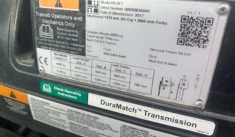 2018 Hyster H5.OFT Forklift  £17500 full
