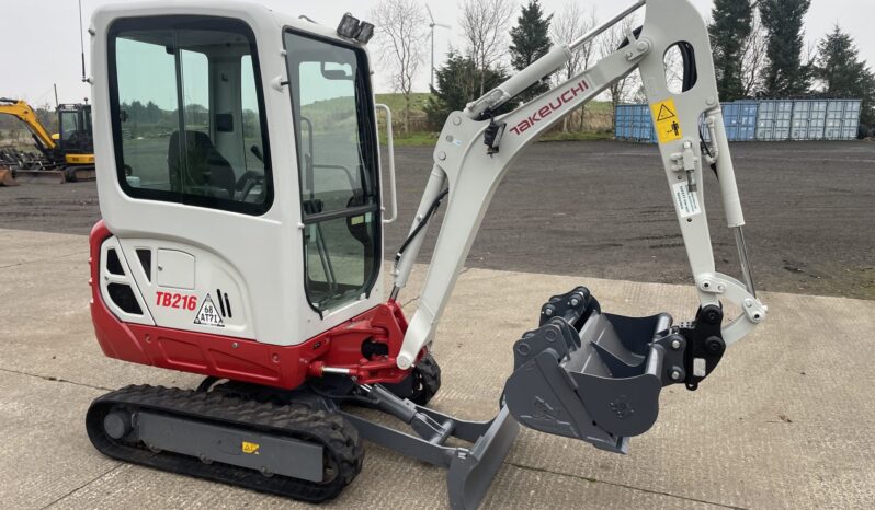 Takeuchi TB216 minidigger only 887 hours full