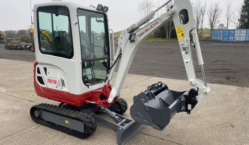 Takeuchi TB216 minidigger only 887 hours full