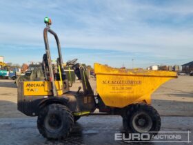 2019 Mecalac TA3H Site Dumpers For Auction: Leeds -27th, 28th, 29th, 30th November 24 @ 8:00am full