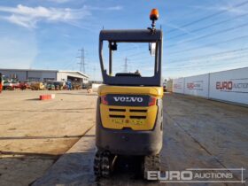 2018 Volvo EC15D Mini Excavators For Auction: Leeds -27th, 28th, 29th, 30th November 24 @ 8:00am full