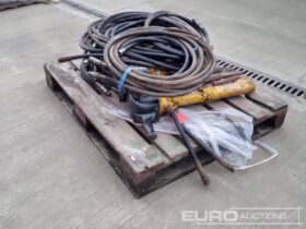 JCB Hydraulic Hand Held Breaker (3 of), Hoses, Various Chisels Asphalt / Concrete Equipment For Auction: Leeds -27th, 28th, 29th, 30th November 24 @ 8:00am full