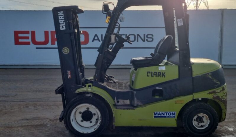 2015 Clark C30D Forklifts For Auction: Leeds -27th, 28th, 29th, 30th November 24 @ 8:00am full