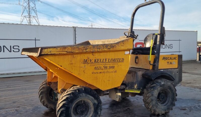 2019 Mecalac TA3H Site Dumpers For Auction: Leeds -27th, 28th, 29th, 30th November 24 @ 8:00am