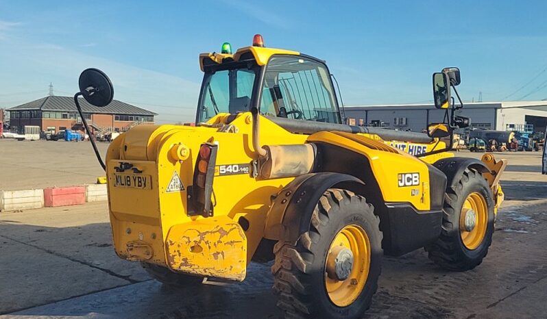 2018 JCB 540-140 Hi Viz Telehandlers For Auction: Leeds -27th, 28th, 29th, 30th November 24 @ 8:00am full