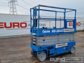 Genie GS2632 Manlifts For Auction: Leeds -27th, 28th, 29th, 30th November 24 @ 8:00am